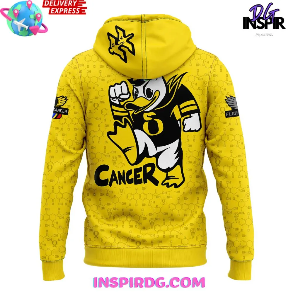 -Oregon Ducks Stomp Out Cancer 2024 Chemistry Hoodie