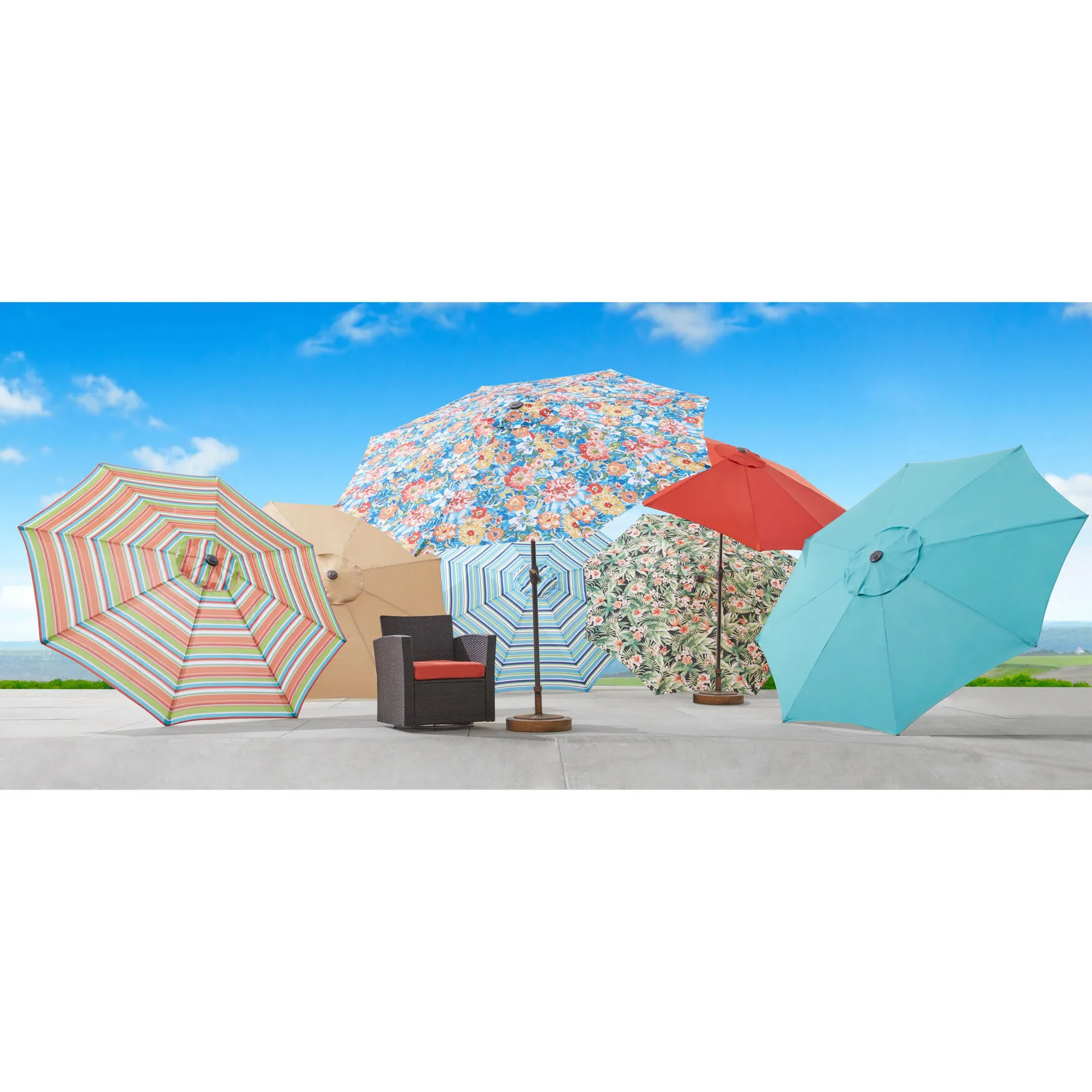 9' Tilt-and-Crank Umbrella