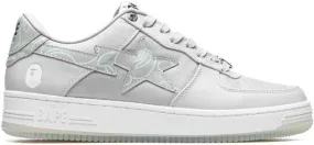 A BATHING APE Bape Sta Text Code Camo Grey sneakers