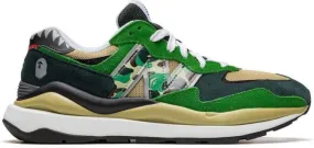 A BATHING APE x New Balance 57 40 Green Camo sneakers