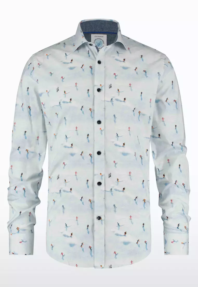 A Fish Named Fred Ski Persons Design Long Sleeve Shirt