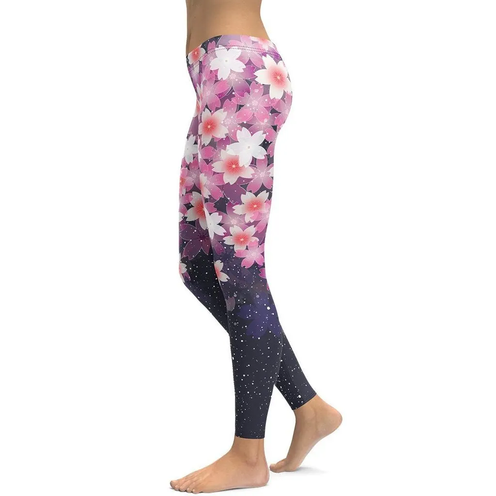 Abstract Flower Leggings