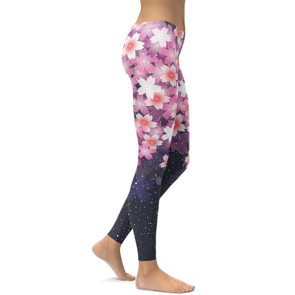 Abstract Flower Leggings