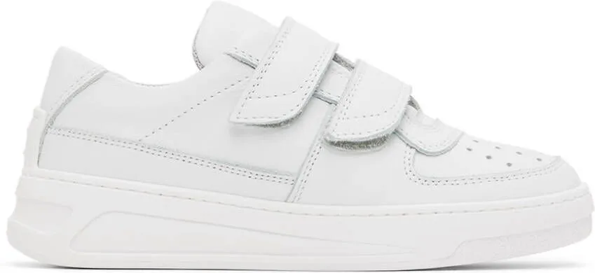 Acne Studios Kids White Leather Sneakers