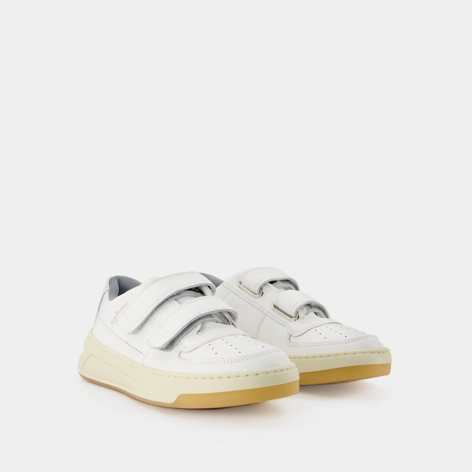 Acne Studios  Steffey Friend Sneakers - Acne Studios - White - Leather