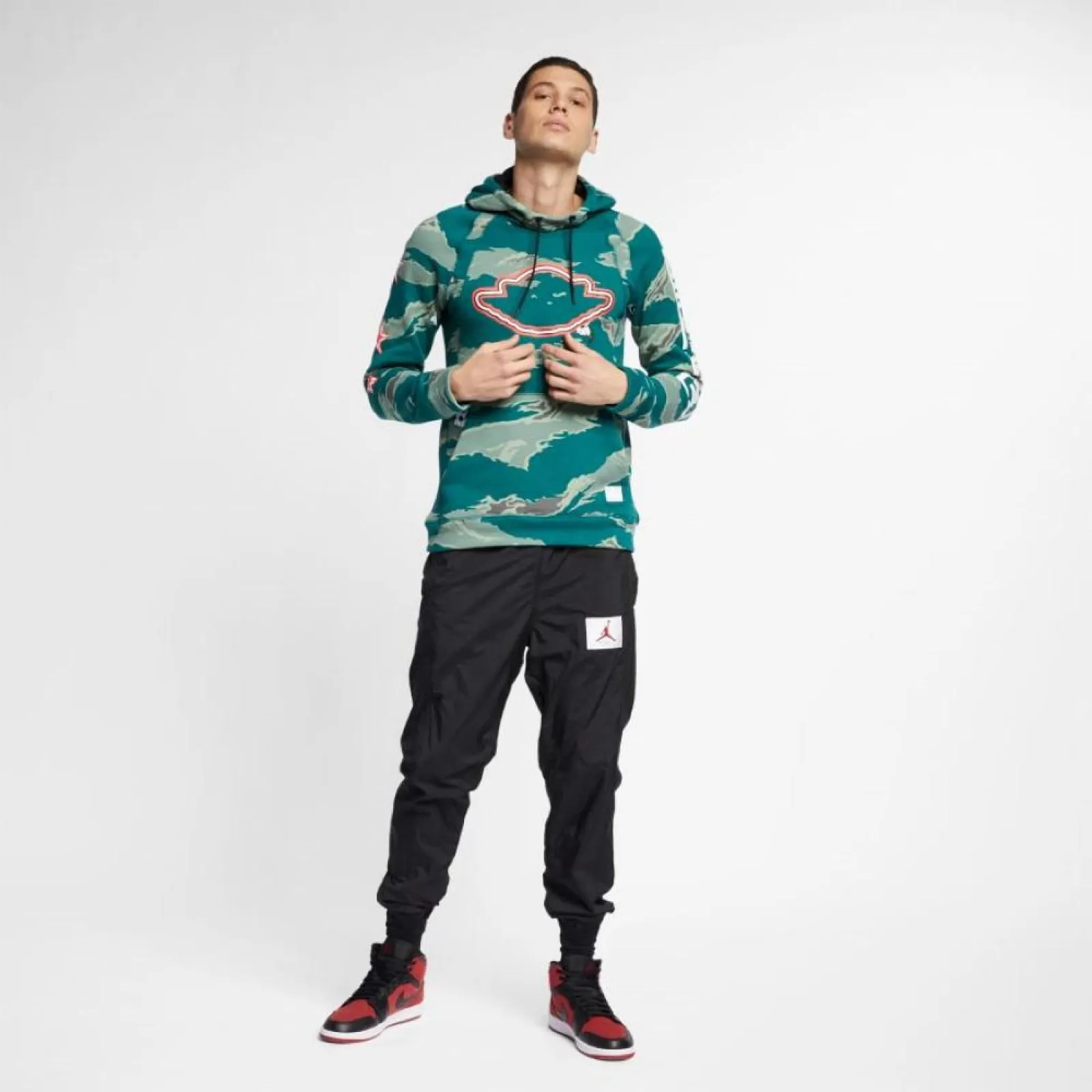 Air Jordan City Of Flight Fleece Hoodie ''Green Camo''