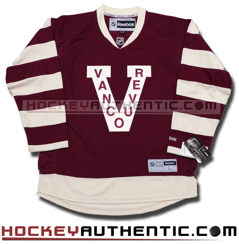 ANY NAME AND NUMBER VANCOUVER MILLIONAIRES PREMIER REEBOK NHL JERSEY