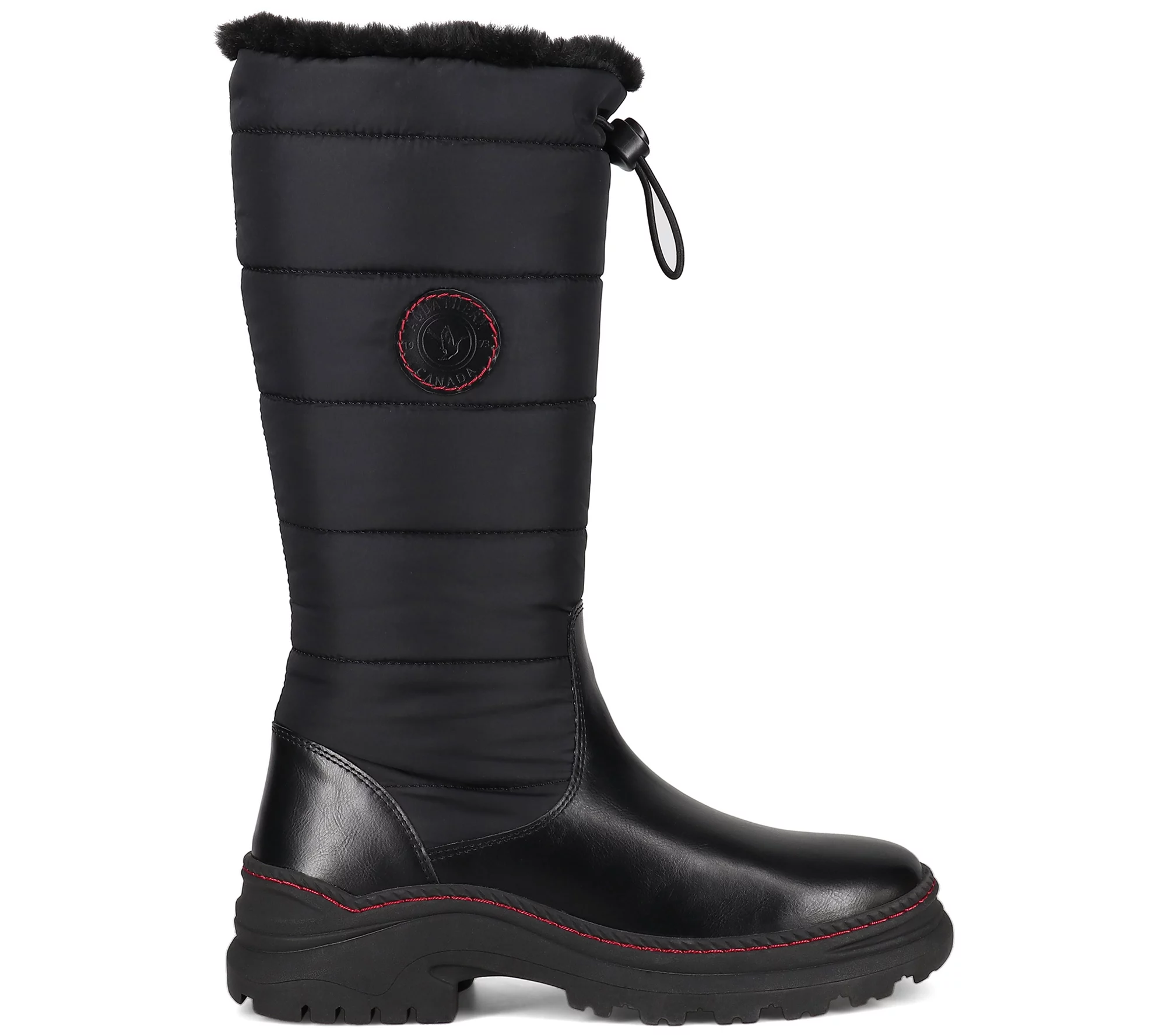 Aquatherm Canada Black Red Winter Boot-Adie