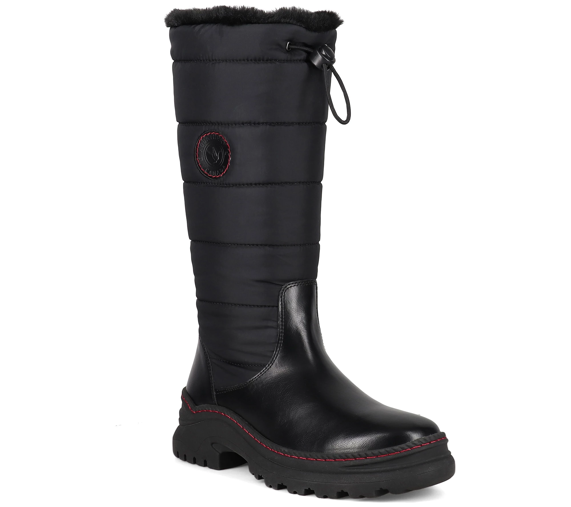 Aquatherm Canada Black Red Winter Boot-Adie