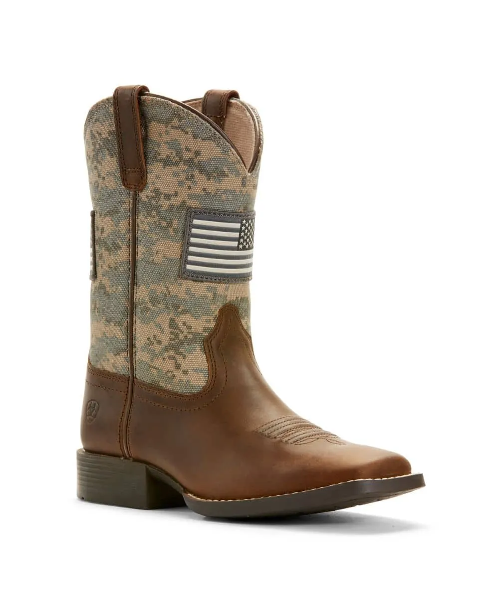 Ariat Boys' Patriot Camo Western Boot