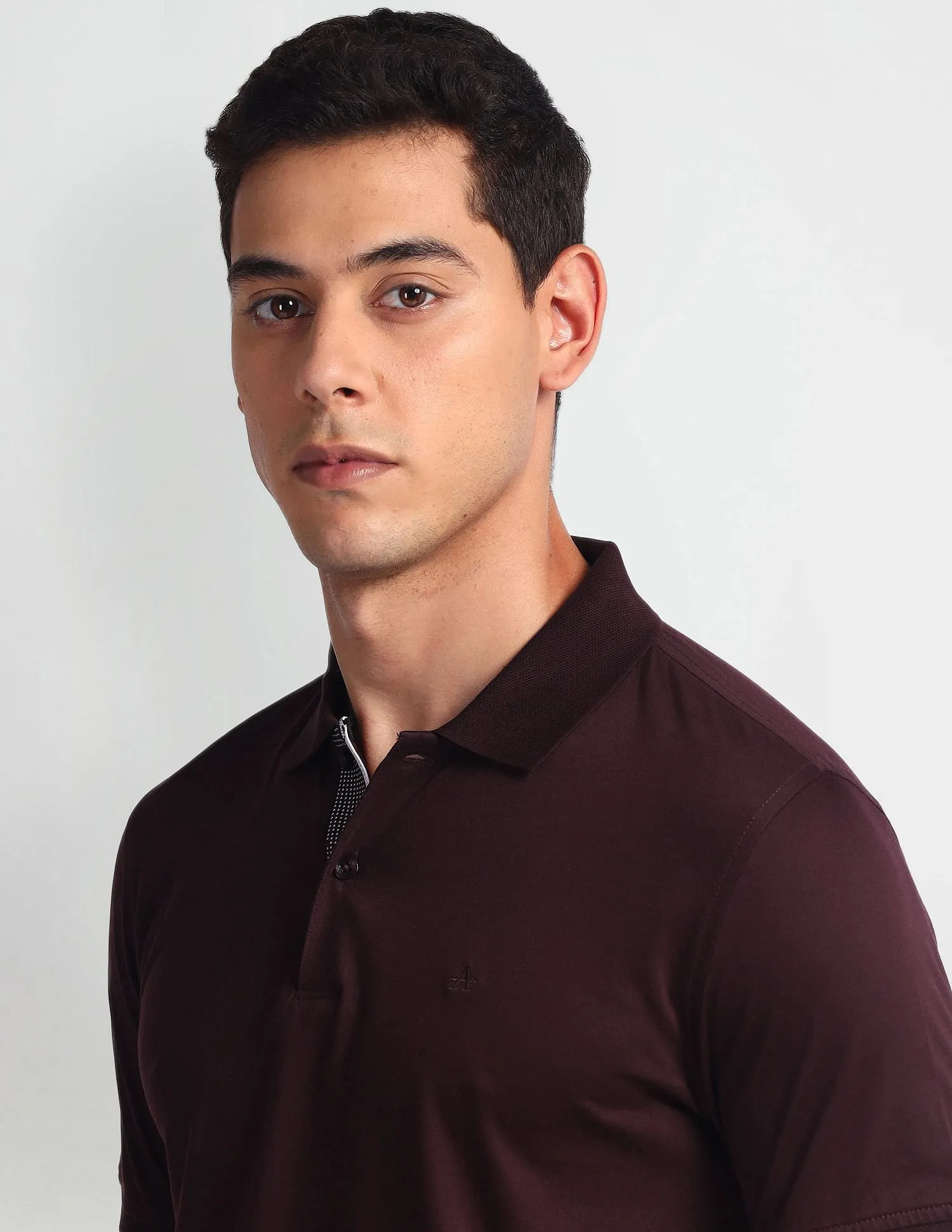 Arrow Solid Cotton Polo Shirt