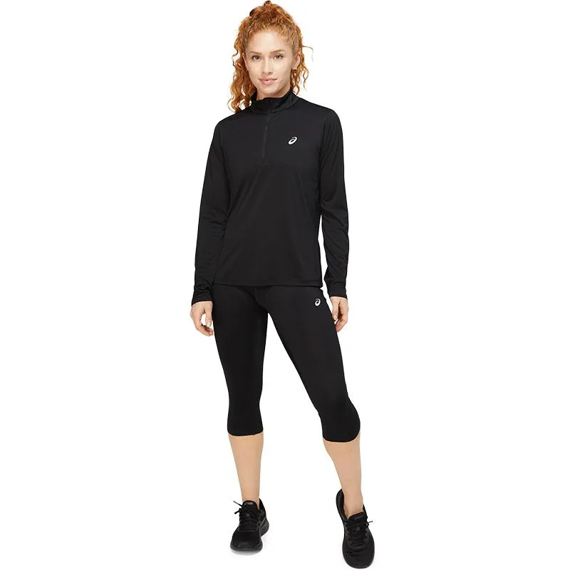 ASICS Women's Core Half Zip Top Performance Black