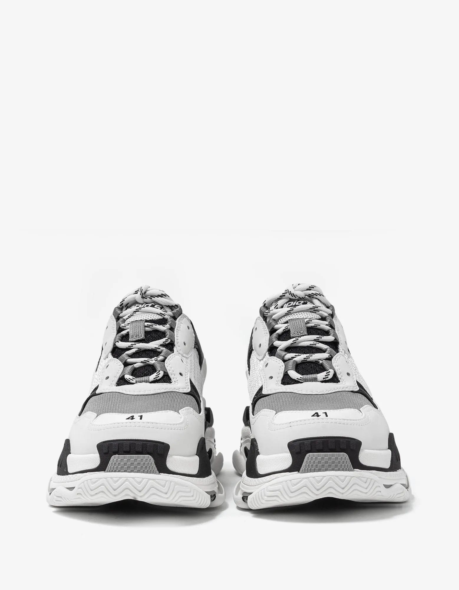 Balenciaga Triple S White & Black Trainers