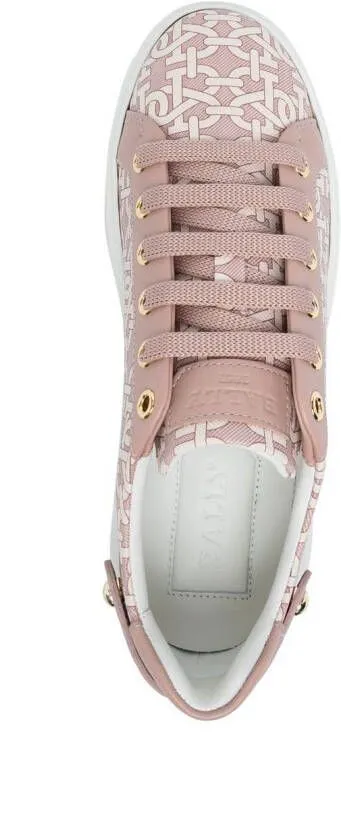 Bally Maily low-top monogram sneakers Pink