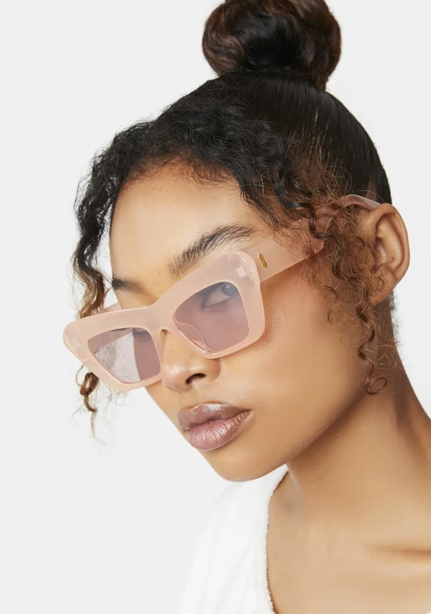 Bella Pink Mirrored Sunglasses-