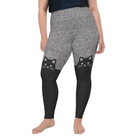 Black Kitty Plus Size Leggings