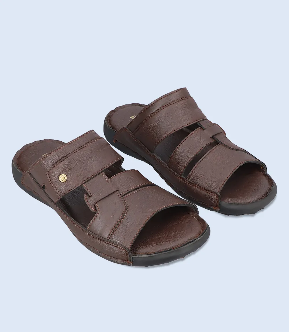 BM5496-BROWN-Men Casual Slipper