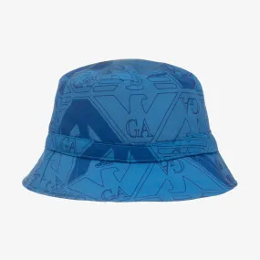 Boys Blue Eagle Print Bucket Hat