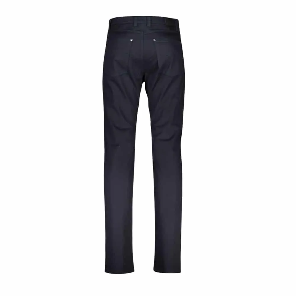 BUGATTI Five Pocket Constant Colour Navy Stretch Jeans | Menswear Online