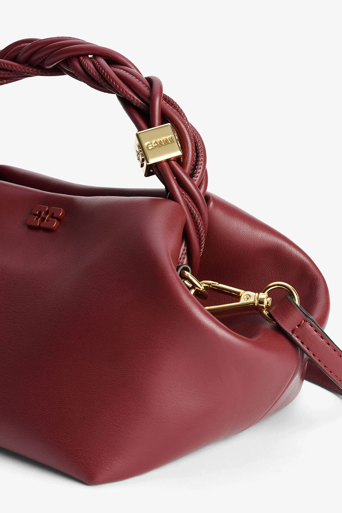 Burgundy Small GANNI Bou Bag