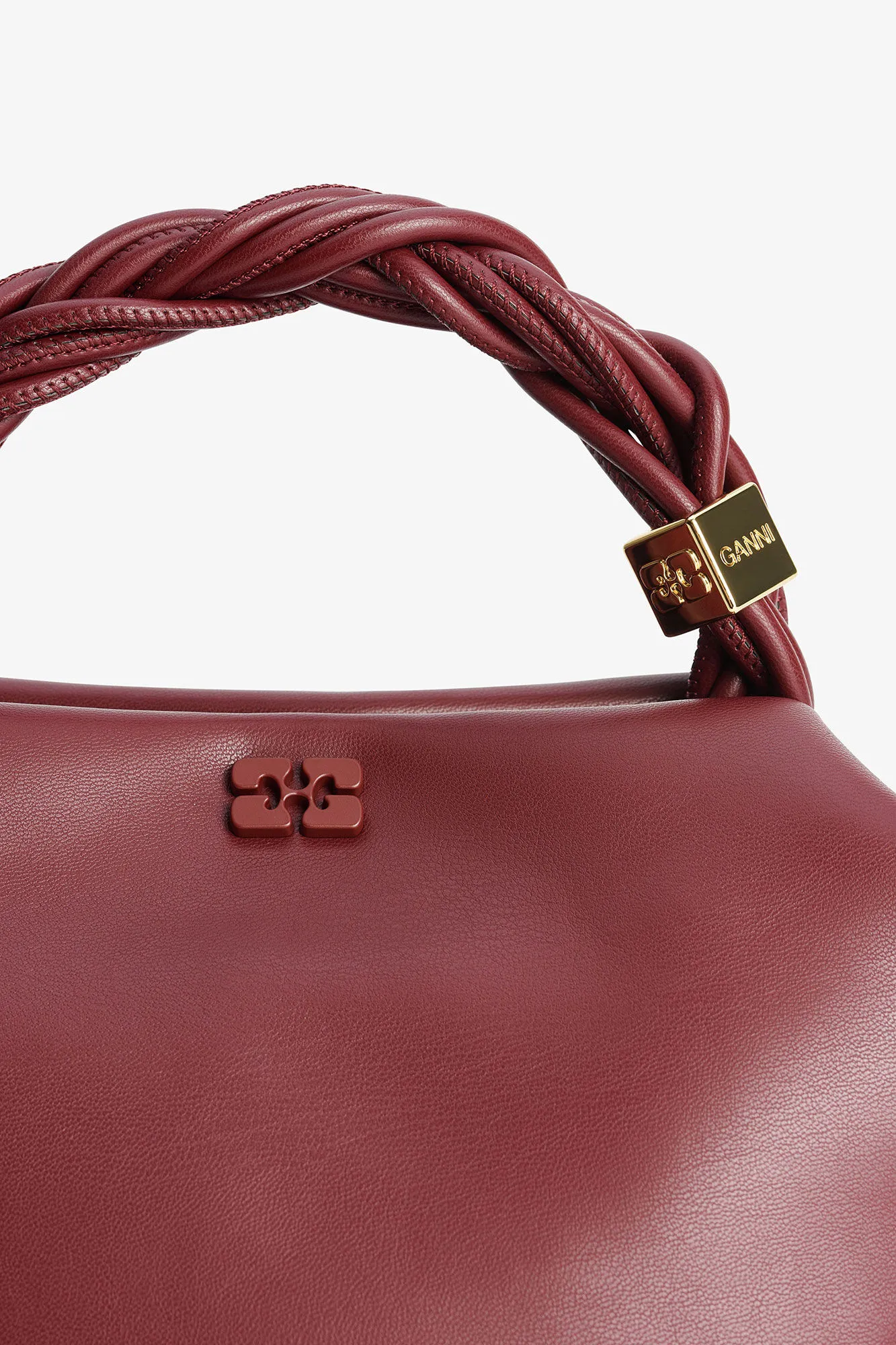 Burgundy Small GANNI Bou Bag