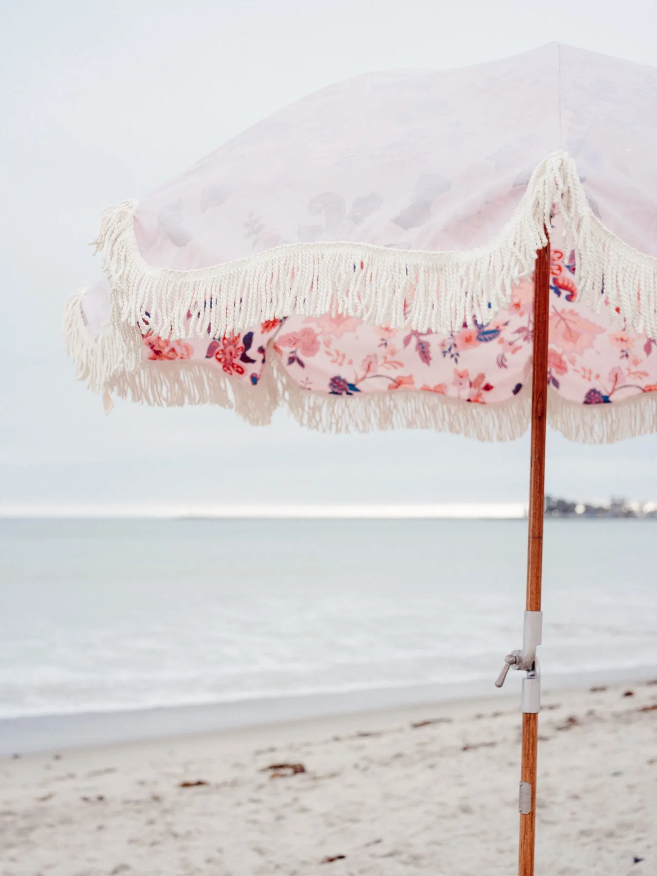 Business & Pleasure - Premium Beach Umbrella - Pink Paisley