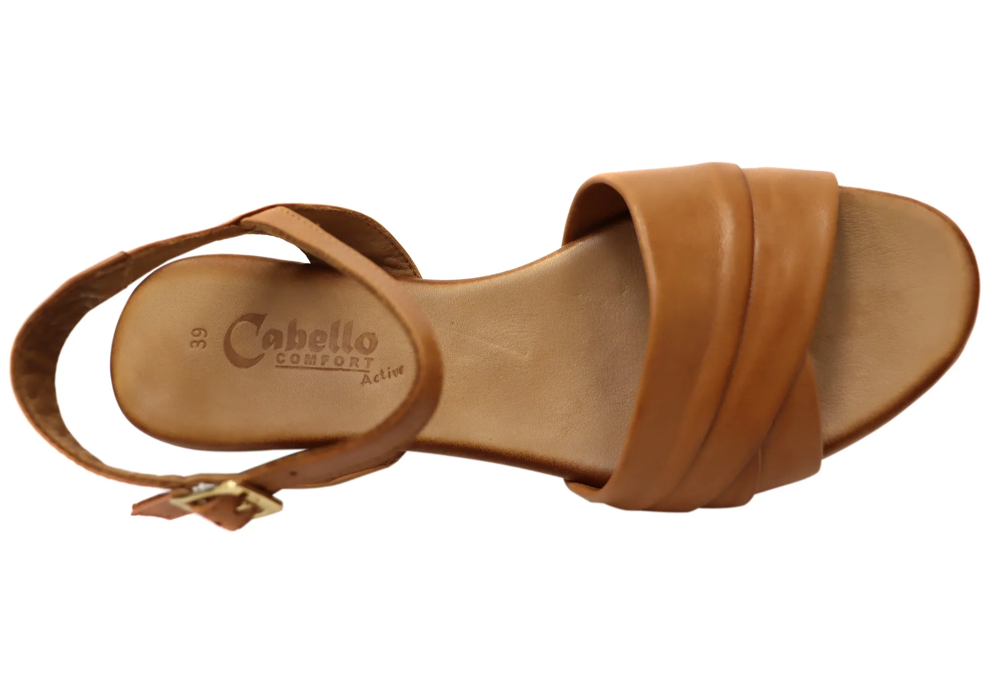 Cabello Comfort Yenice Womens Comfortable European Leather Sandals