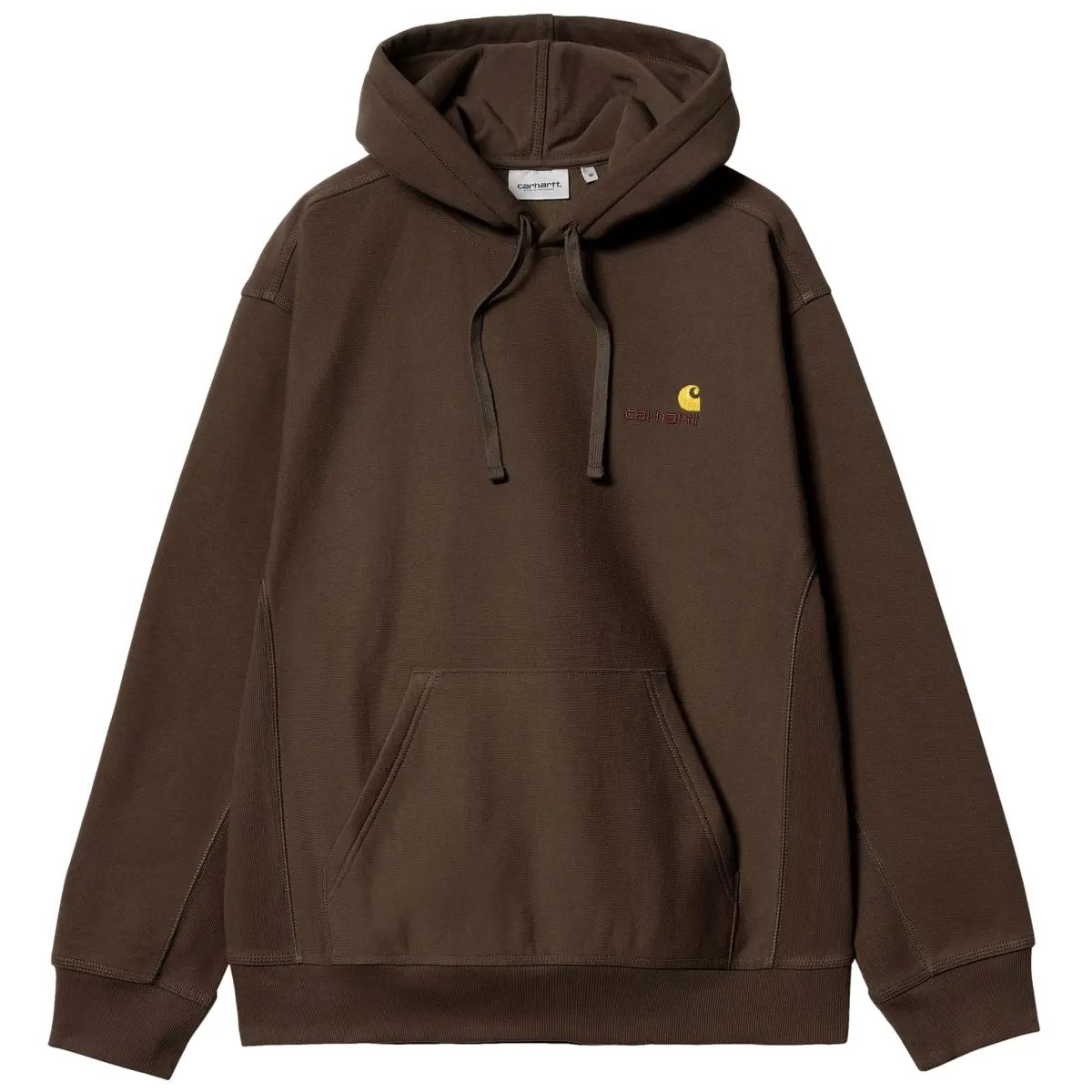 Carhartt felpa marrone script american hoodie buckeye