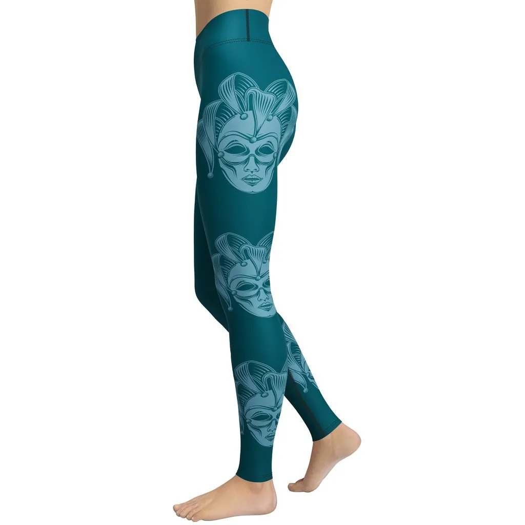 Carnival Mask Yoga Leggings