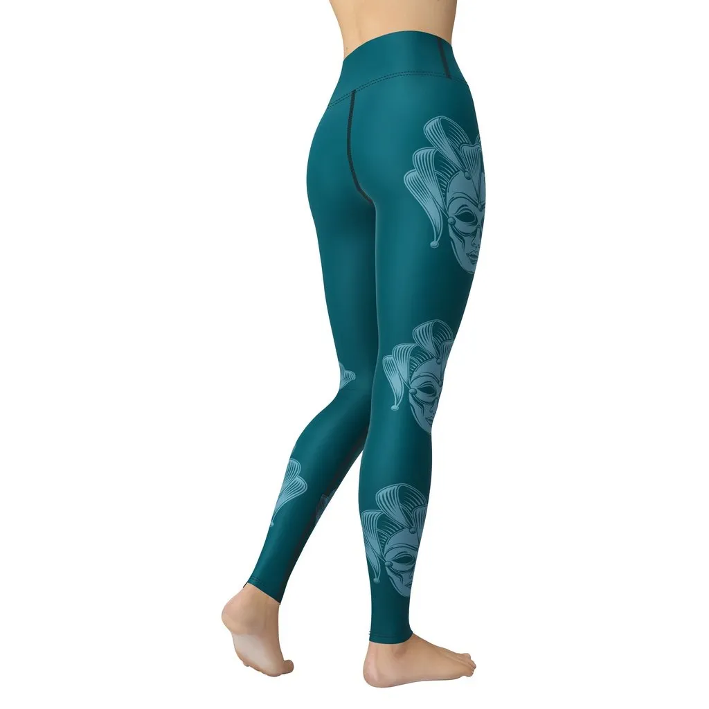 Carnival Mask Yoga Leggings