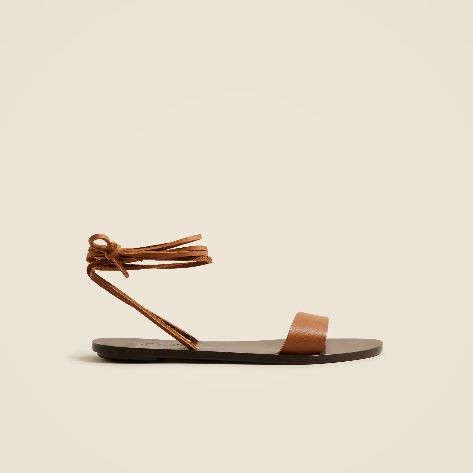 Carsen made-in-Italy lace-up sandals in leather