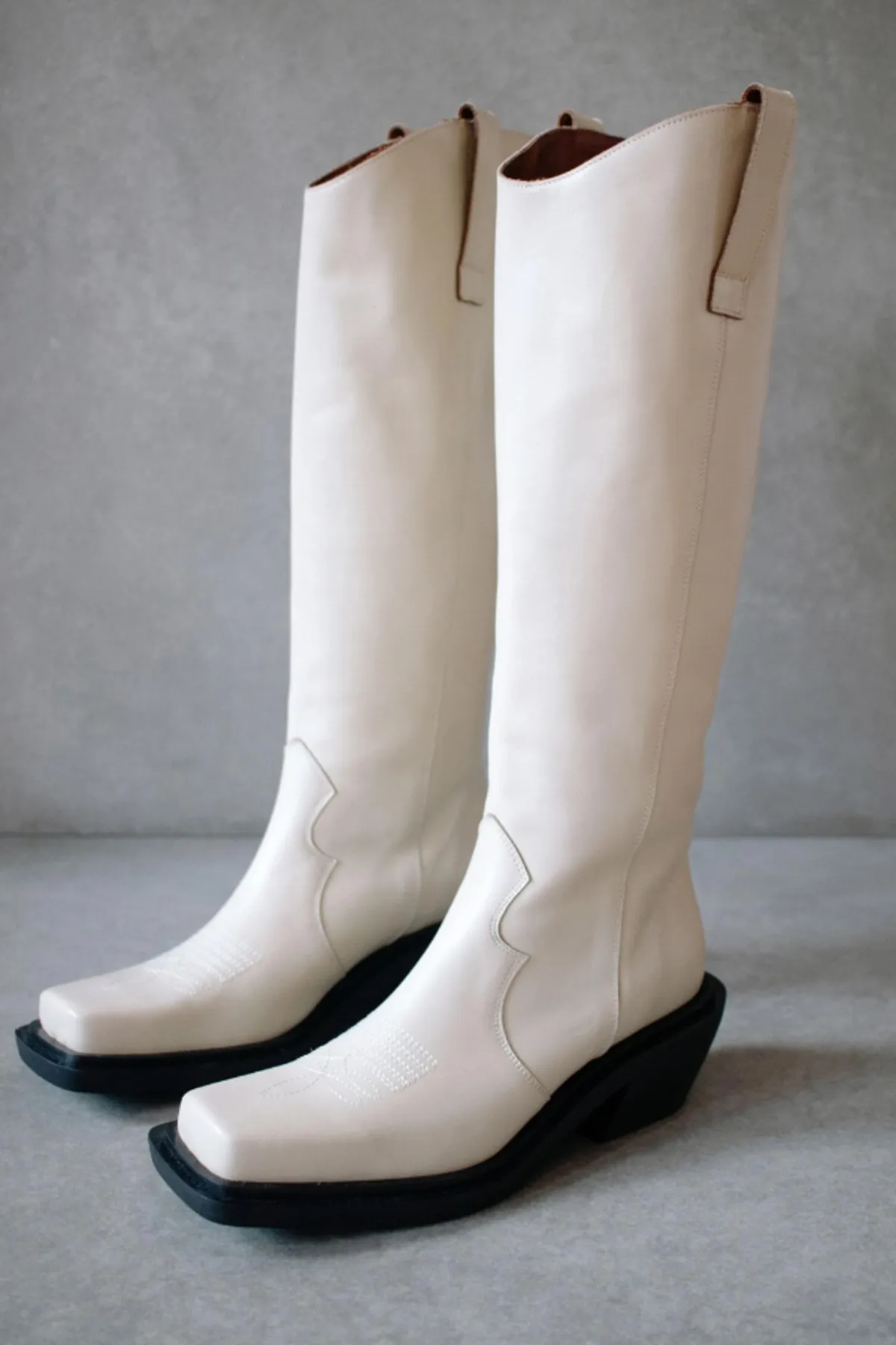 Cattle Leather Boot - Ivory