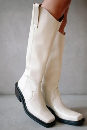 Cattle Leather Boot - Ivory