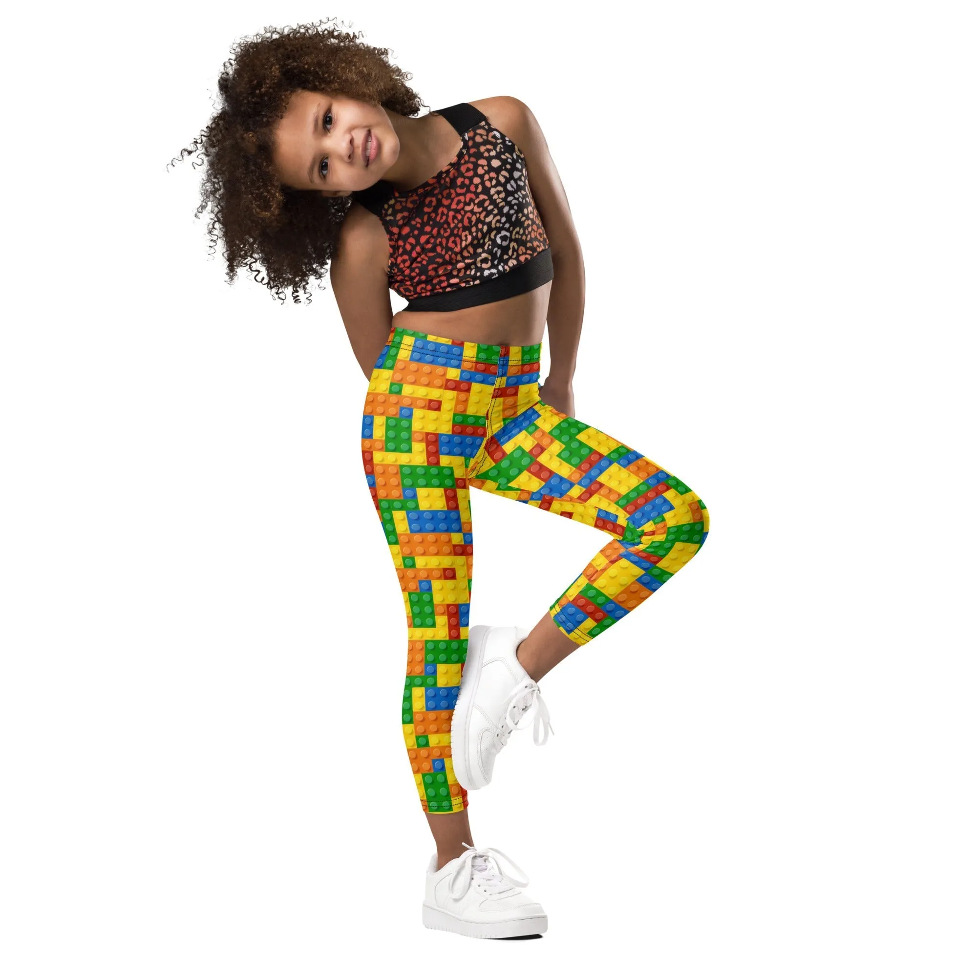 Colorful Blocks Kid's Leggings