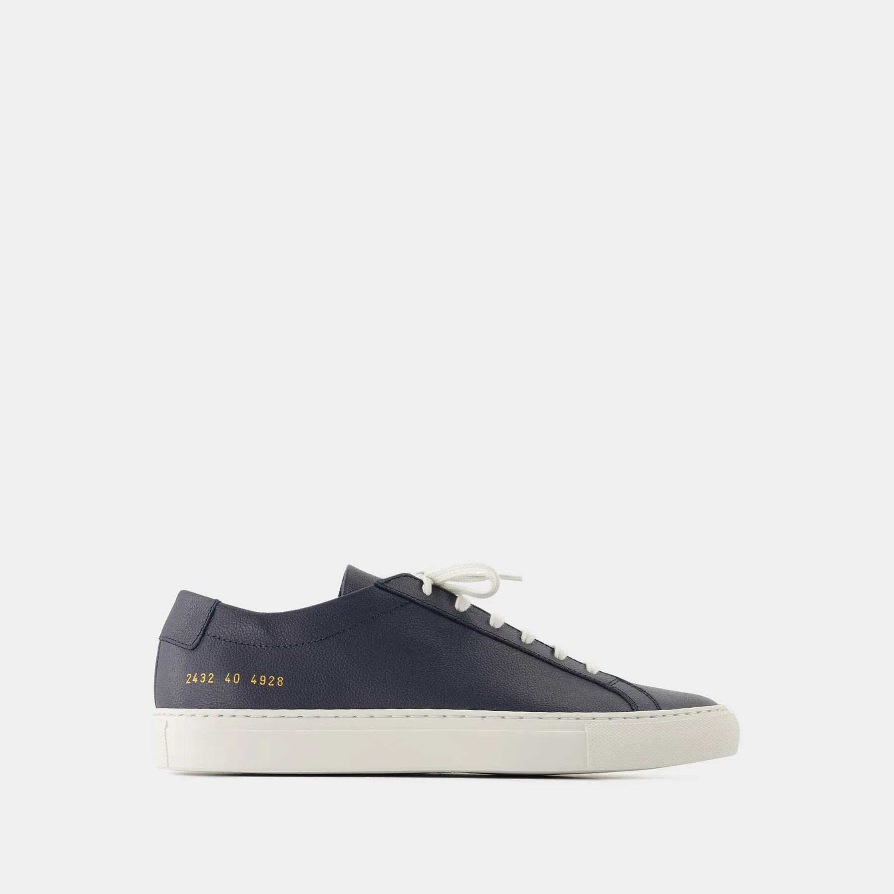 COMMON PROJECTS  Achilles Contrast Bumpy Sneakers - COMMON PROJECTS - Leather - Blue