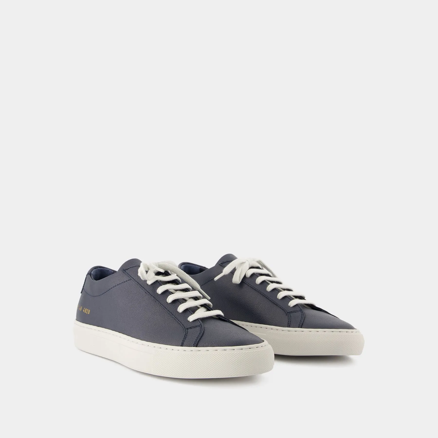 COMMON PROJECTS  Achilles Contrast Bumpy Sneakers - COMMON PROJECTS - Leather - Blue