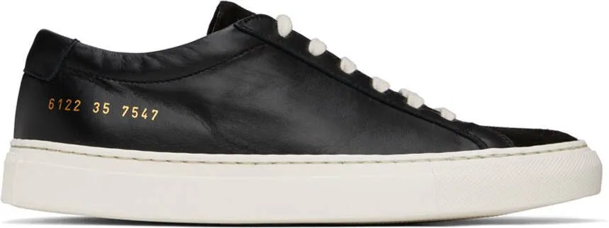 Common Projects Black Achilles Low Sneakers