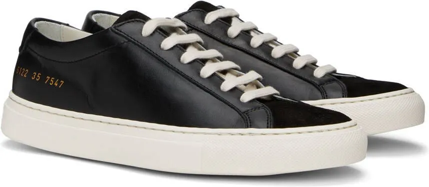 Common Projects Black Achilles Low Sneakers