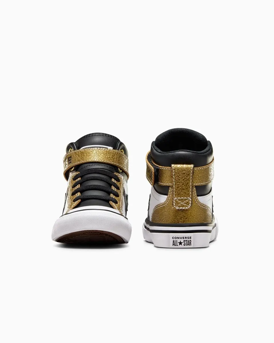 CONVERSE KIDS PRO BLAZE WHITE/GOLD SHOES