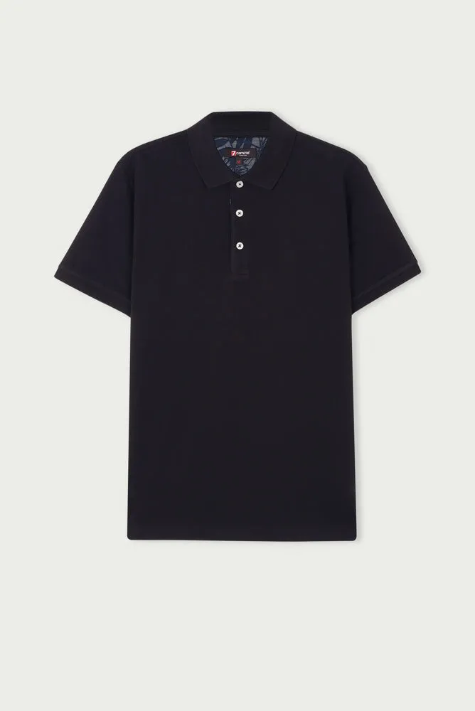 Cotton Man Polo Blue