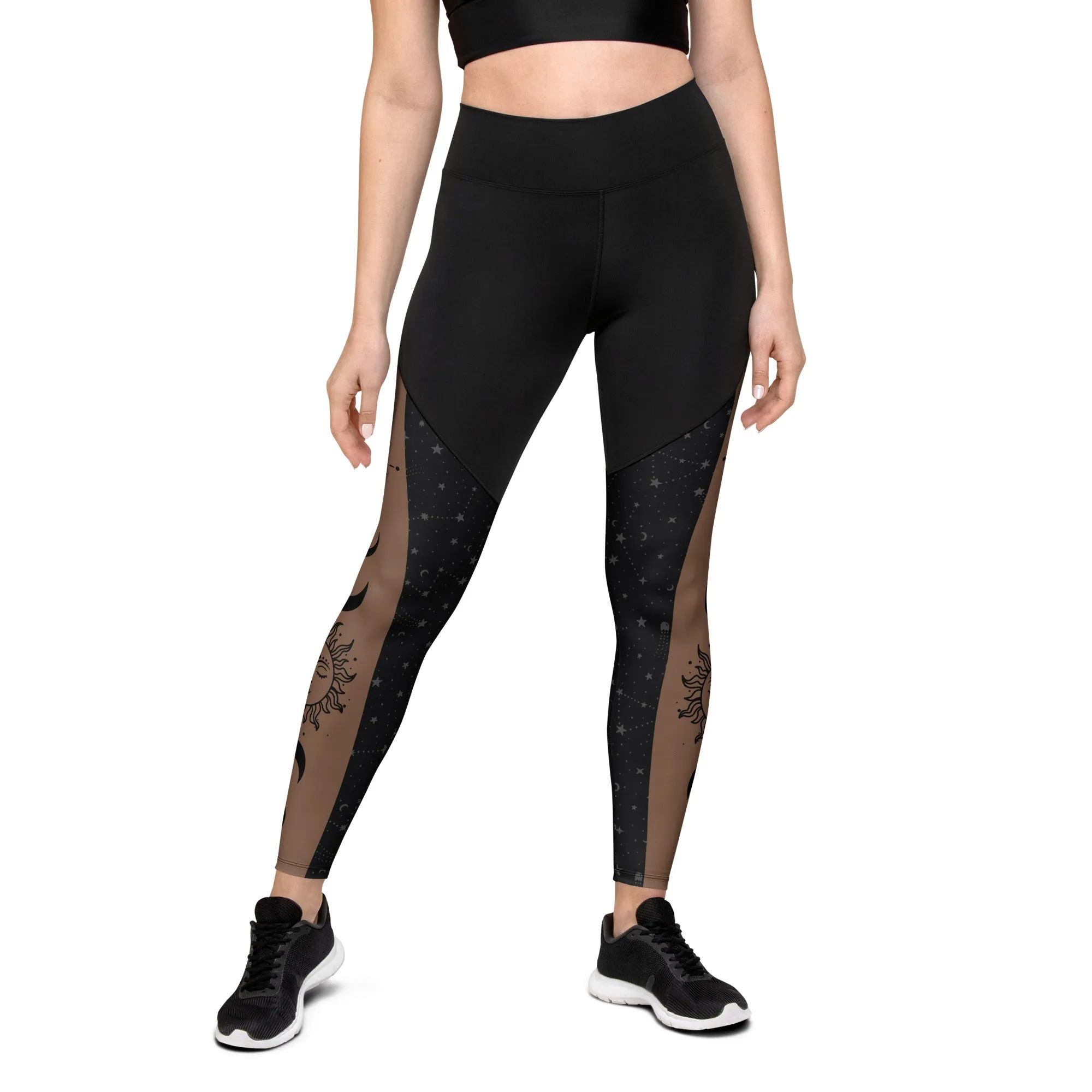 Crescent Moon Compression Leggings