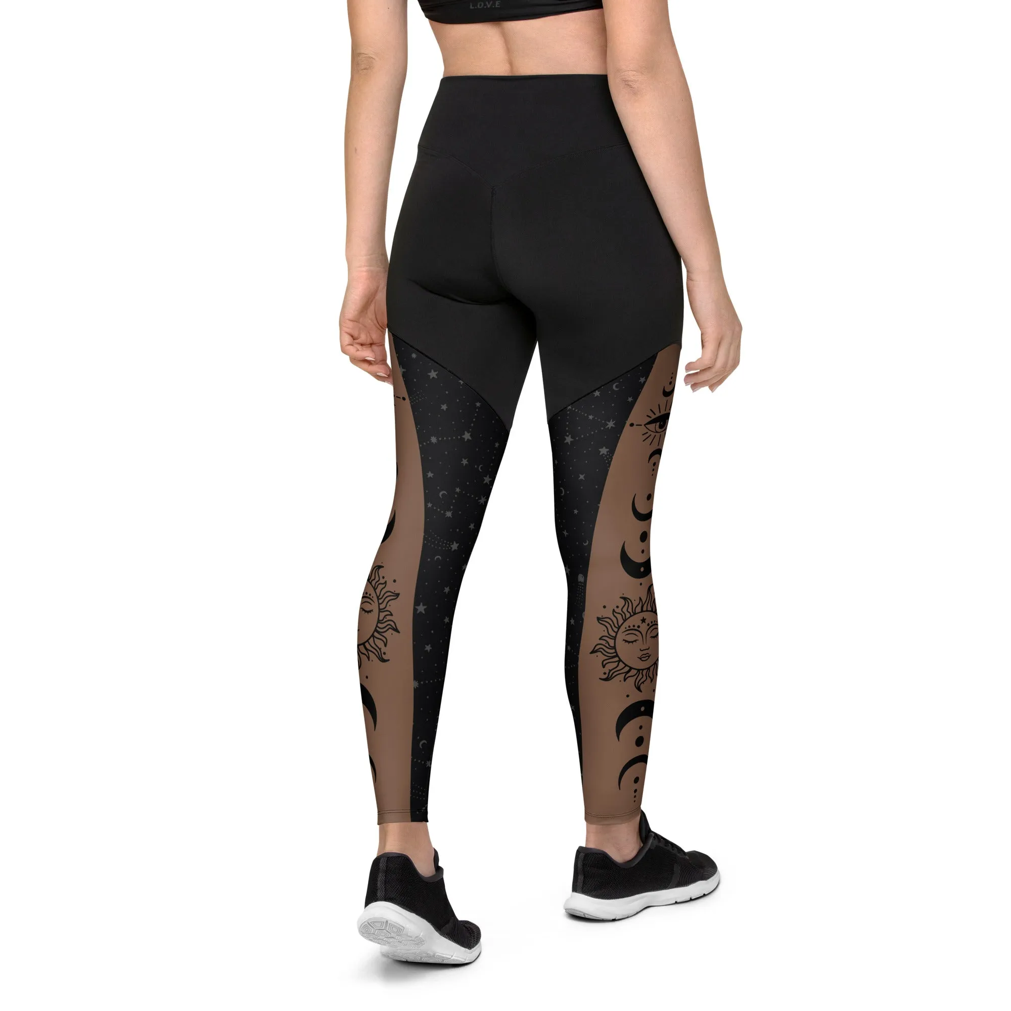 Crescent Moon Compression Leggings