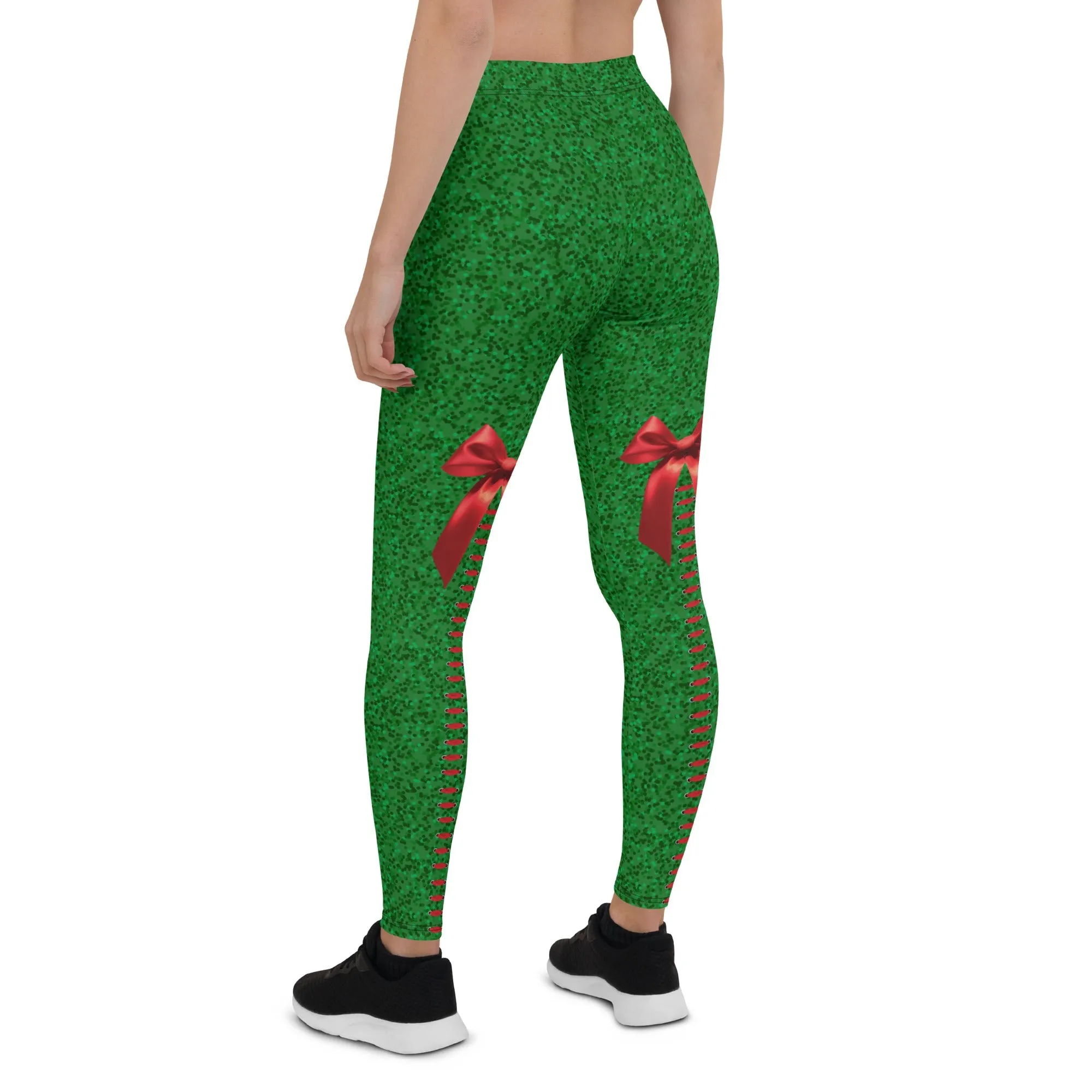 Cute Christmas Bow Leggings