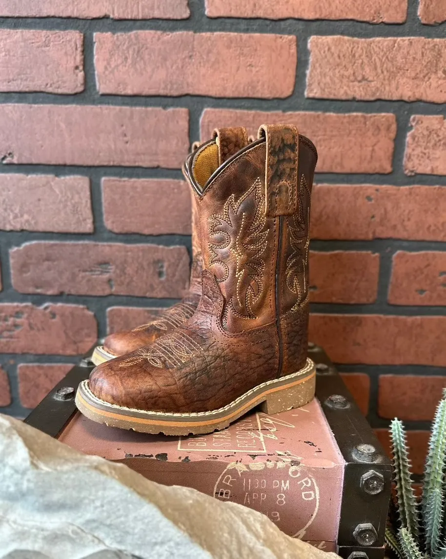 Dan Post Children/Youth Durant JR Rust Western Cowboy Boot DPC2926 DPC3926