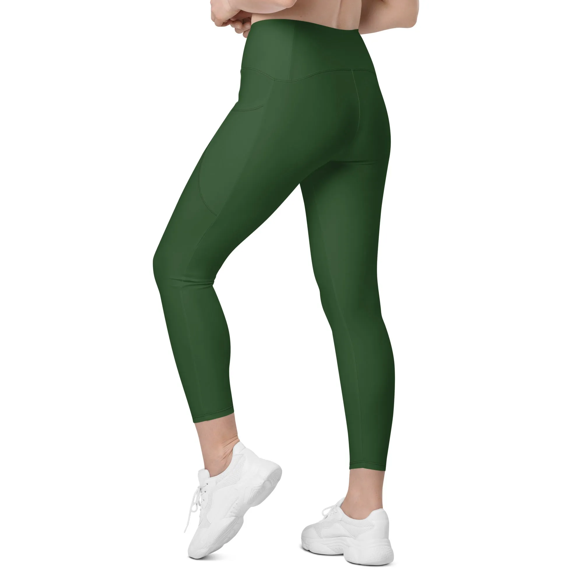 Deep Forest Green Leggings With Pockets