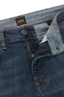 Delaware slim-fit jeans in dark-blue stretch denim