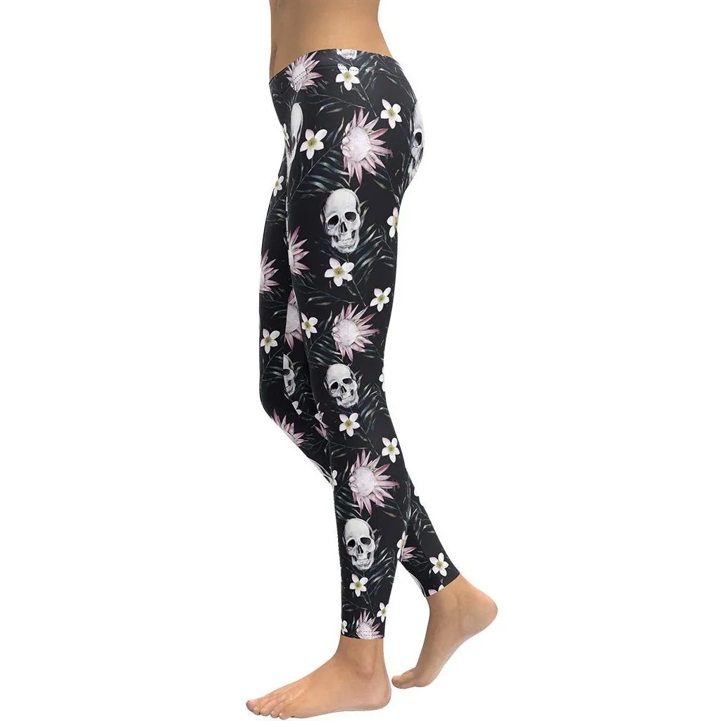 Delicate Skulls Leggings