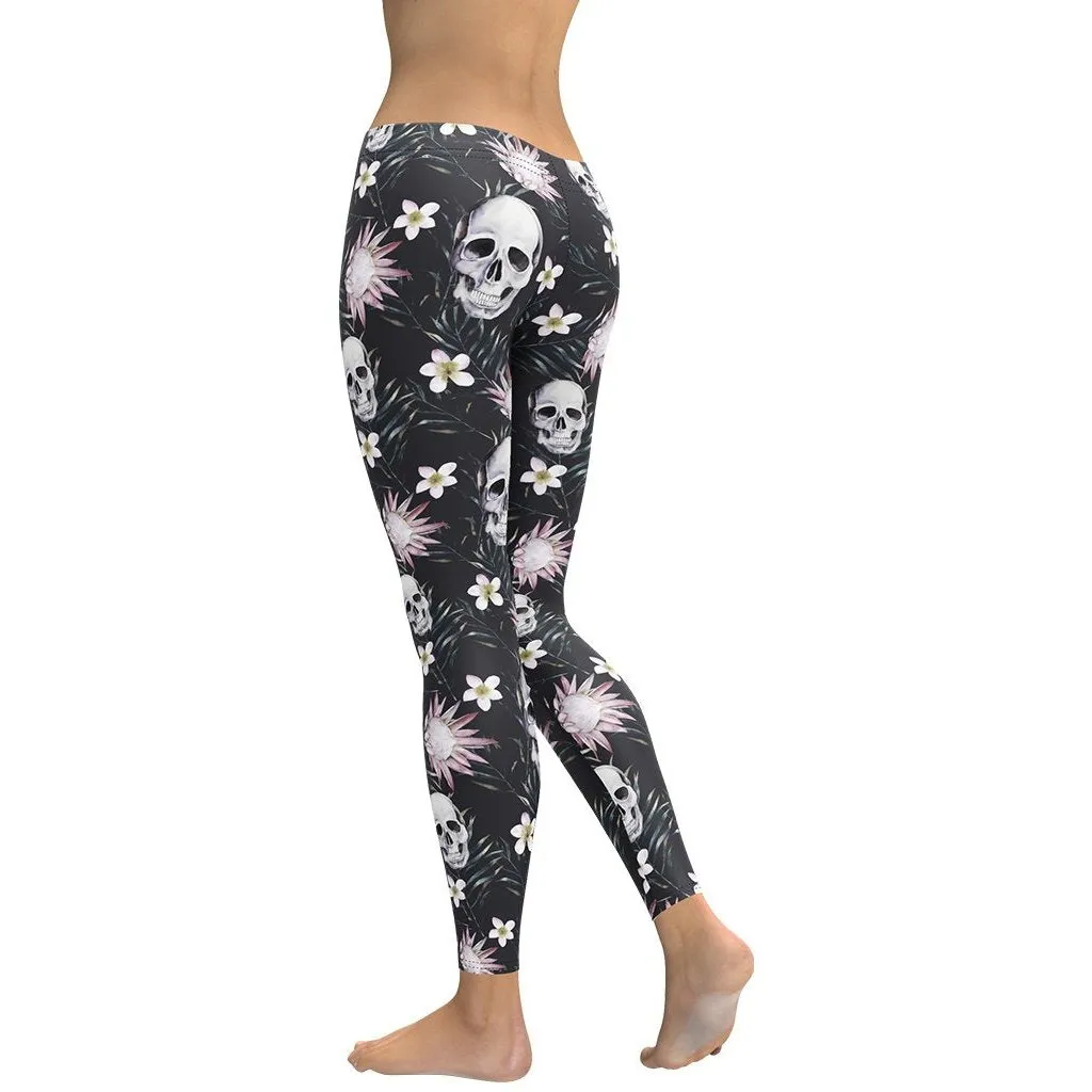 Delicate Skulls Leggings