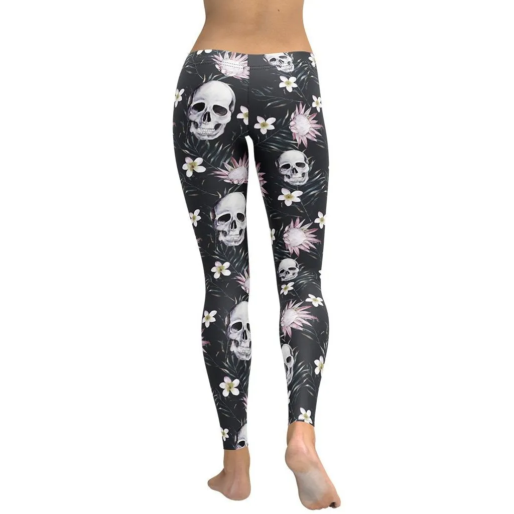 Delicate Skulls Leggings