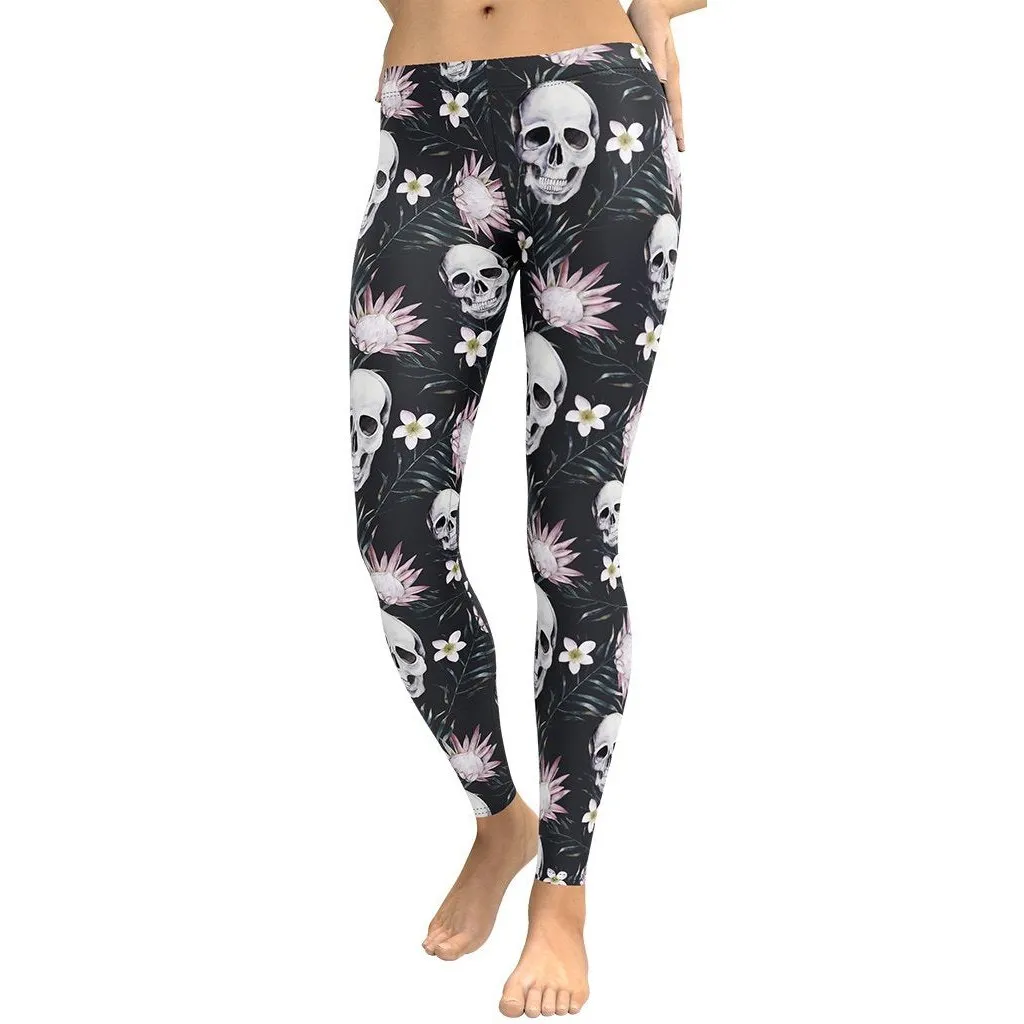 Delicate Skulls Leggings